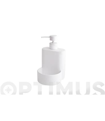 DOSIFICADOR CON PORTAESTROPAJO BLANCO