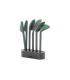 UTENSILIOS DE COCINA NYLON SILICONA + BASE SET 5 U