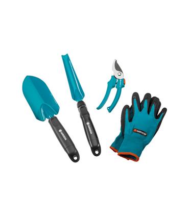 JUEGO DE 4 MINI HERRAMIENTAS DE CULTIVO  PALA, GUB