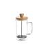 CAFETERA EMBOLO CRISTAL MADERA 35 CL
