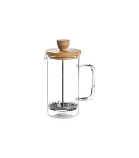 CAFETERA EMBOLO CRISTAL MADERA 35 CL