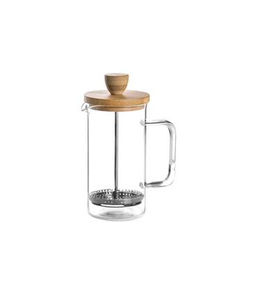 CAFETERA EMBOLO CRISTAL MADERA 35 CL