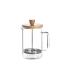 CAFETERA EMBOLO CRISTAL MADERA 80 CL