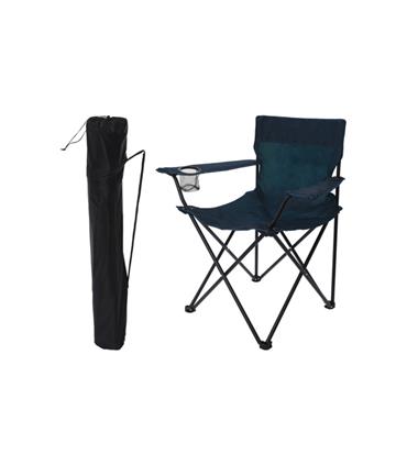 SILLA METAL PLEGABLE NEGRO