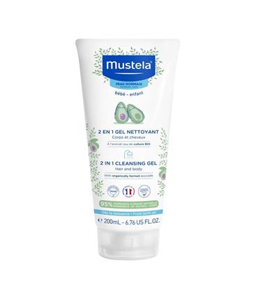 MUSTELA 2IN1 CLEANSING GEL 200ML MUSTELA